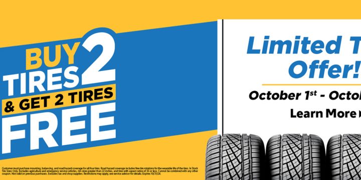 Buy 2 Tires Get 2 Free